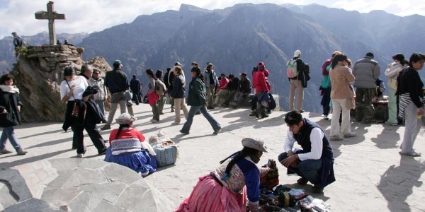 Turistas valle del Colca
