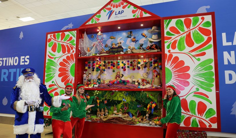 LAP celebra la navidad con Retablo Peruano en el Aeropuerto Jorge Chávez