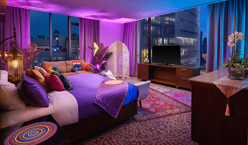 El Hilton New York Times Square estrena la suite Aladdin's Times Square Palace para celebrar su aniversario